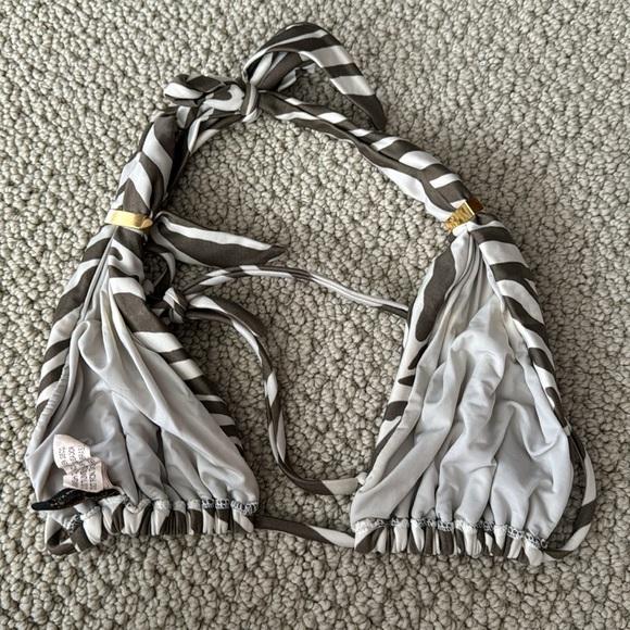 Vix Halter Bikini Top Zebra - Picture 4 of 5